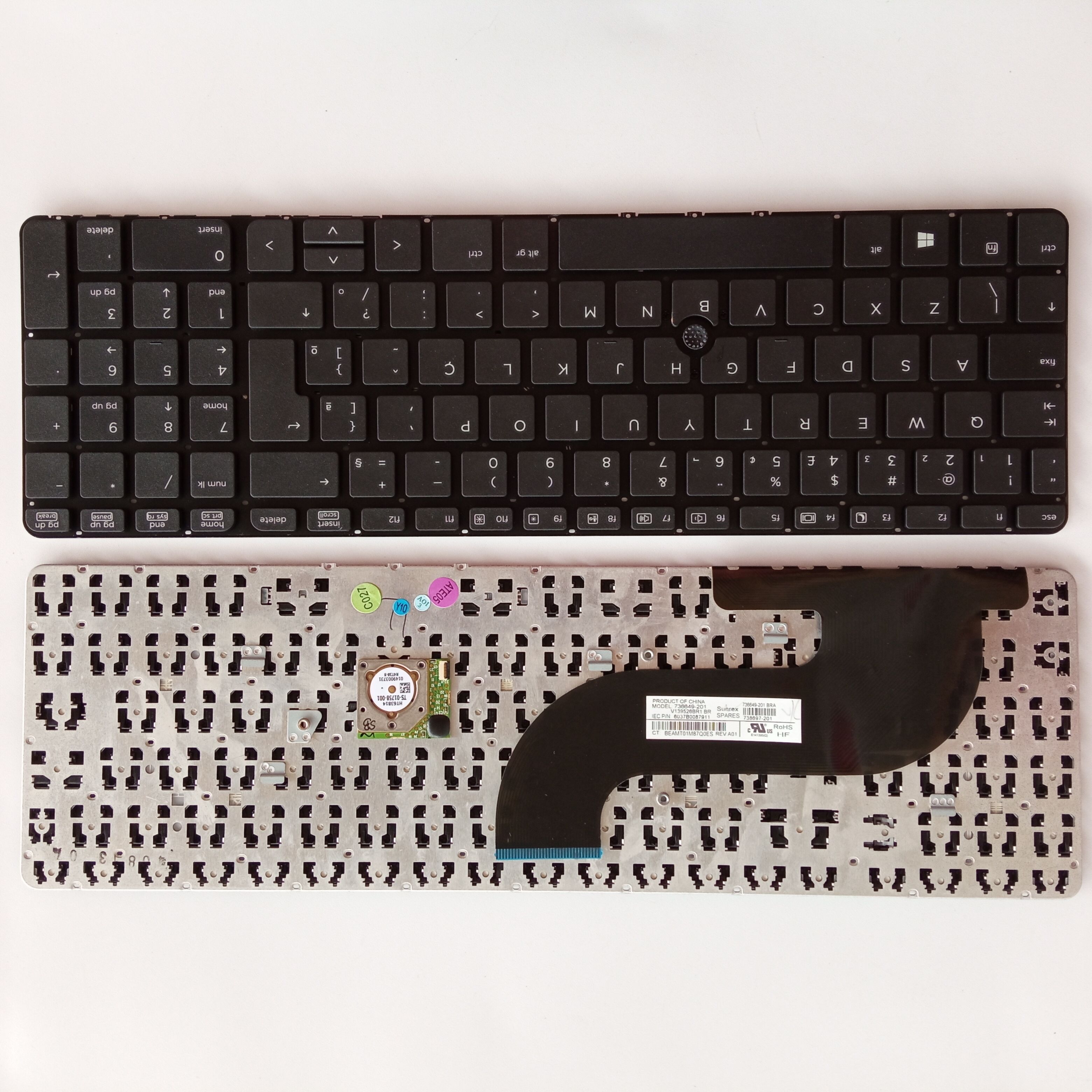 Picture of New Replacement Laptop Keyboard For HP 650G1 BLACK With Point BR Layout